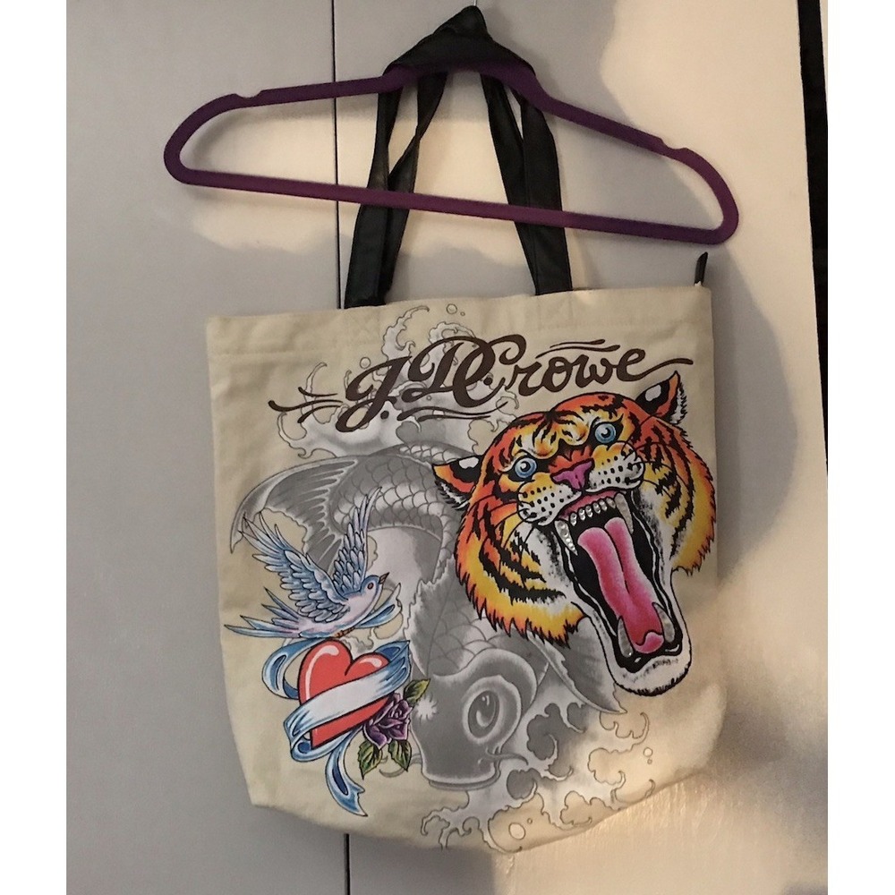 J D Crow‎ Tote Fabulous Artwork 1 Missing Rhinestone